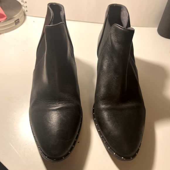 Anthropologie Leather Studded Booties - Picture 1 of 4